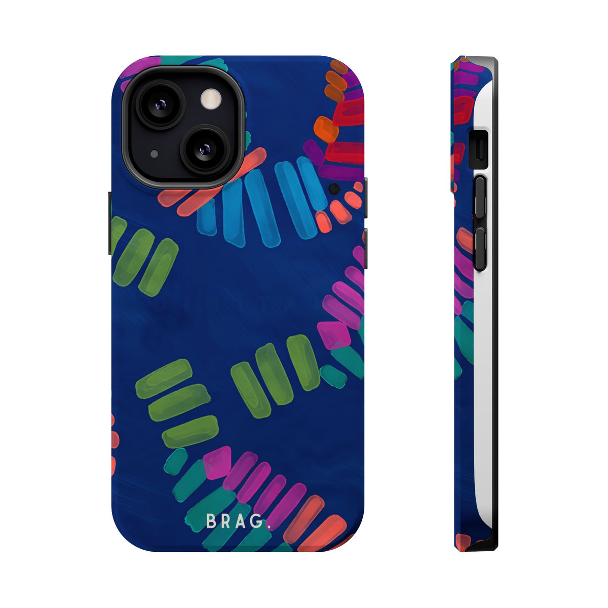 Blue Palm Magnetic Impact-Resistant Phone Case