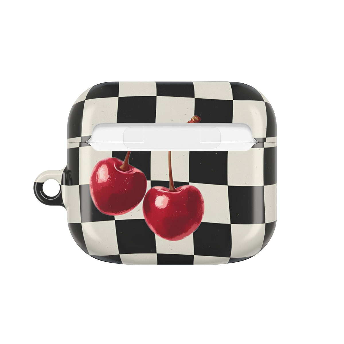 Cherry Check AirPod Case – Slim Protective Charging Case