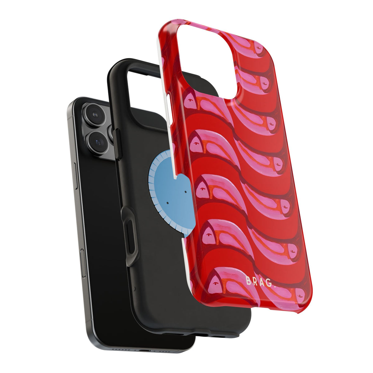 Pink Current Magnetic Impact-Resistant Phone Case