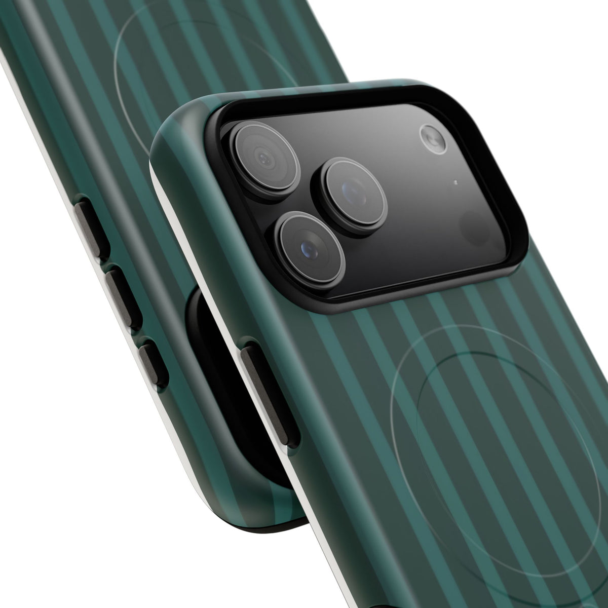 Forest Stripe MagSafe Tough Phone Case — Magnetic Protective Cover