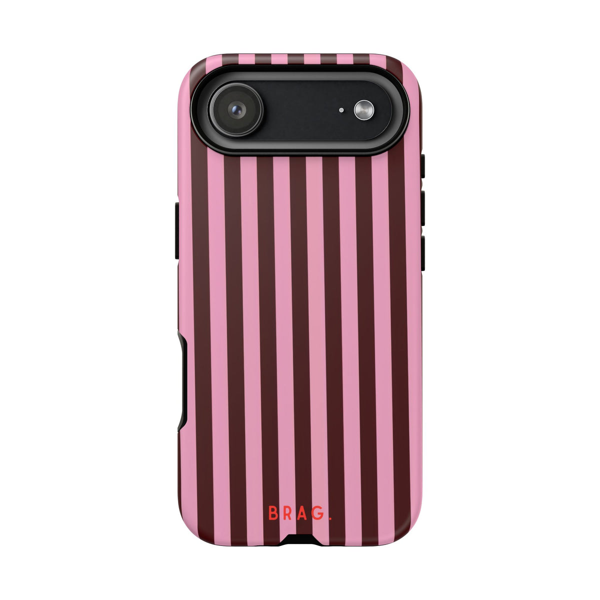 Candy Stripe Tough Phone Case – Shockproof Protective iPhone Cover