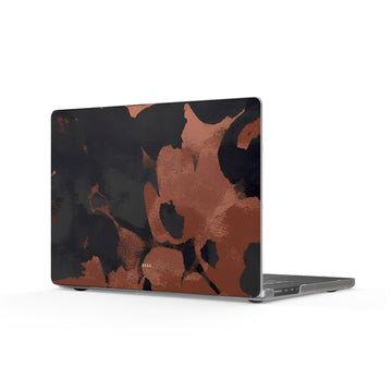 Terracotta Bloom Matte MacBook Case — Slim Protective Laptop Cover