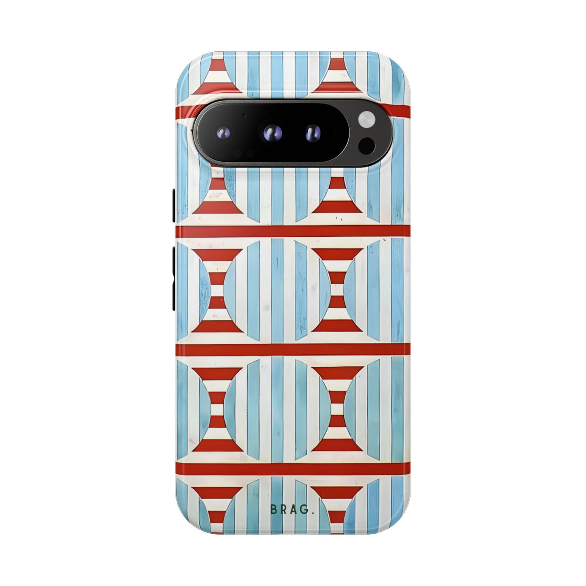 Riviera Stripe Tough Phone Case – Shockproof Protective iPhone Cover