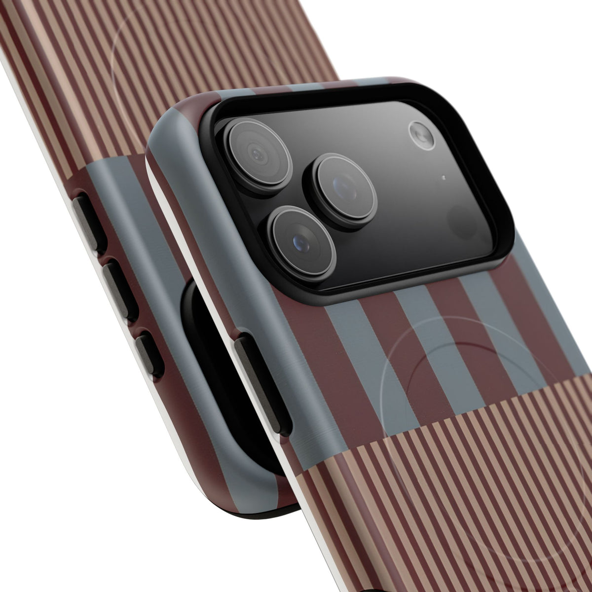 Candy Stripe MagSafe Tough Phone Case — Magnetic Protective Cover