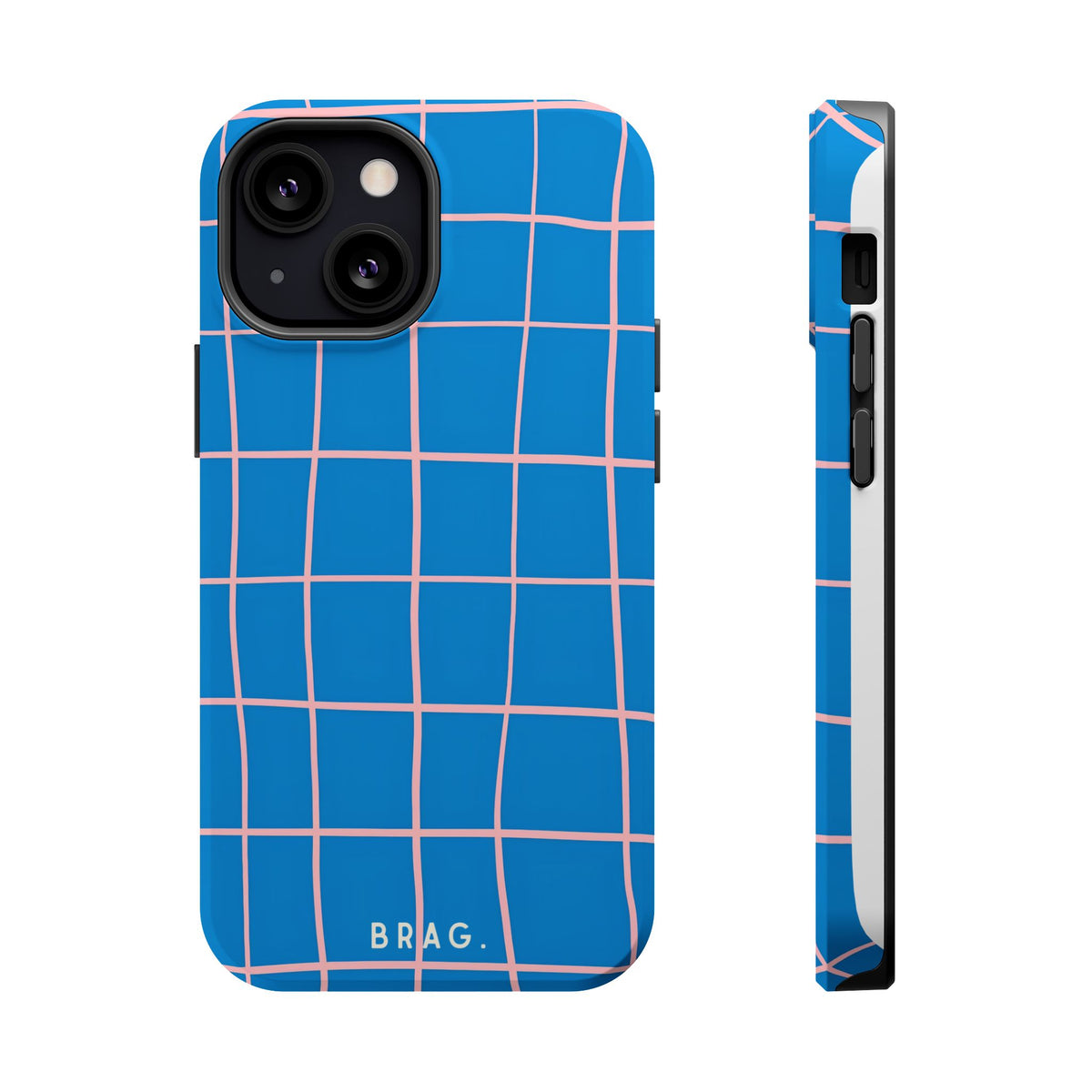 Coastal Grid Magnetic Impact-Resistant Phone Case