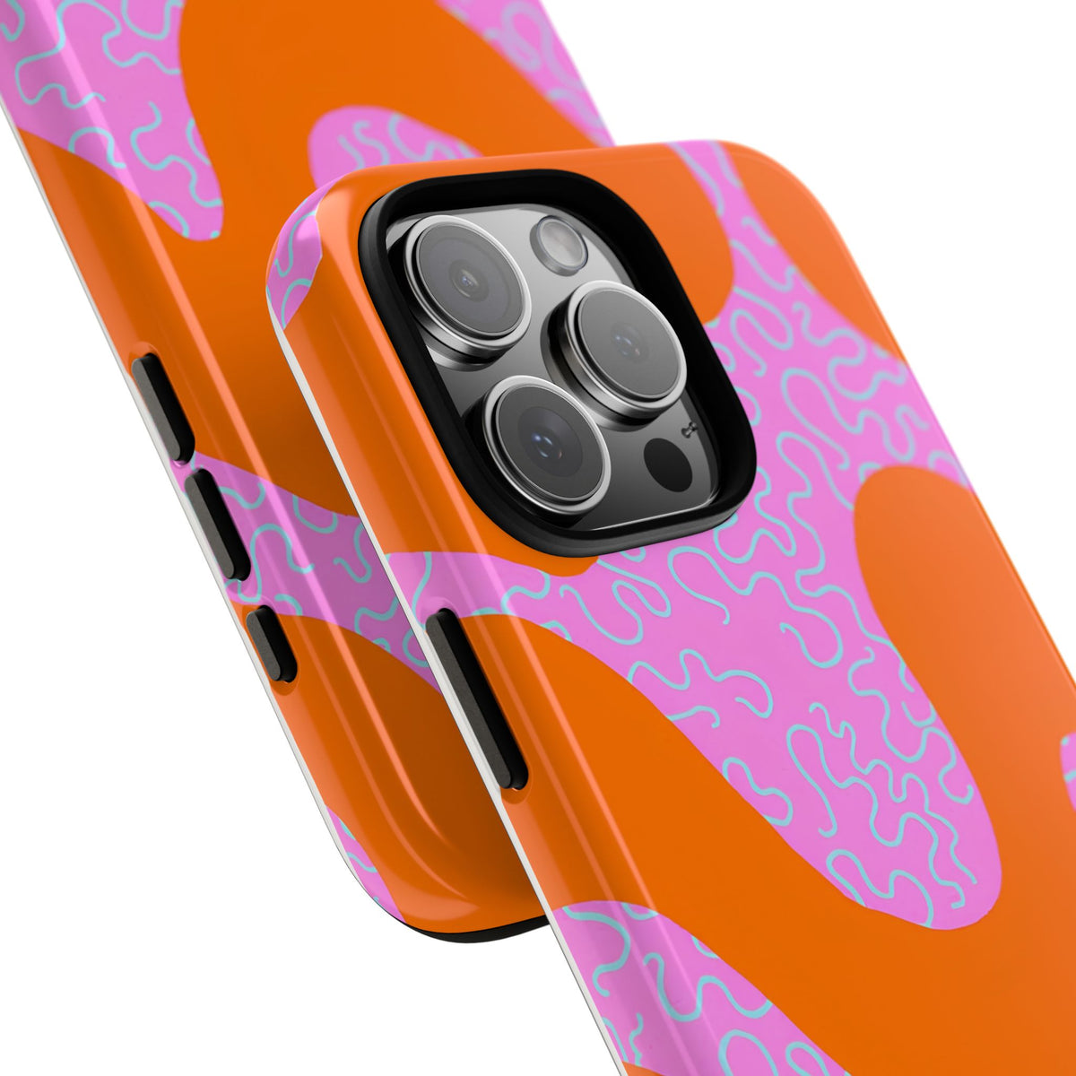 Coral Kiss Tough Phone Case – Shockproof Protective iPhone Cover
