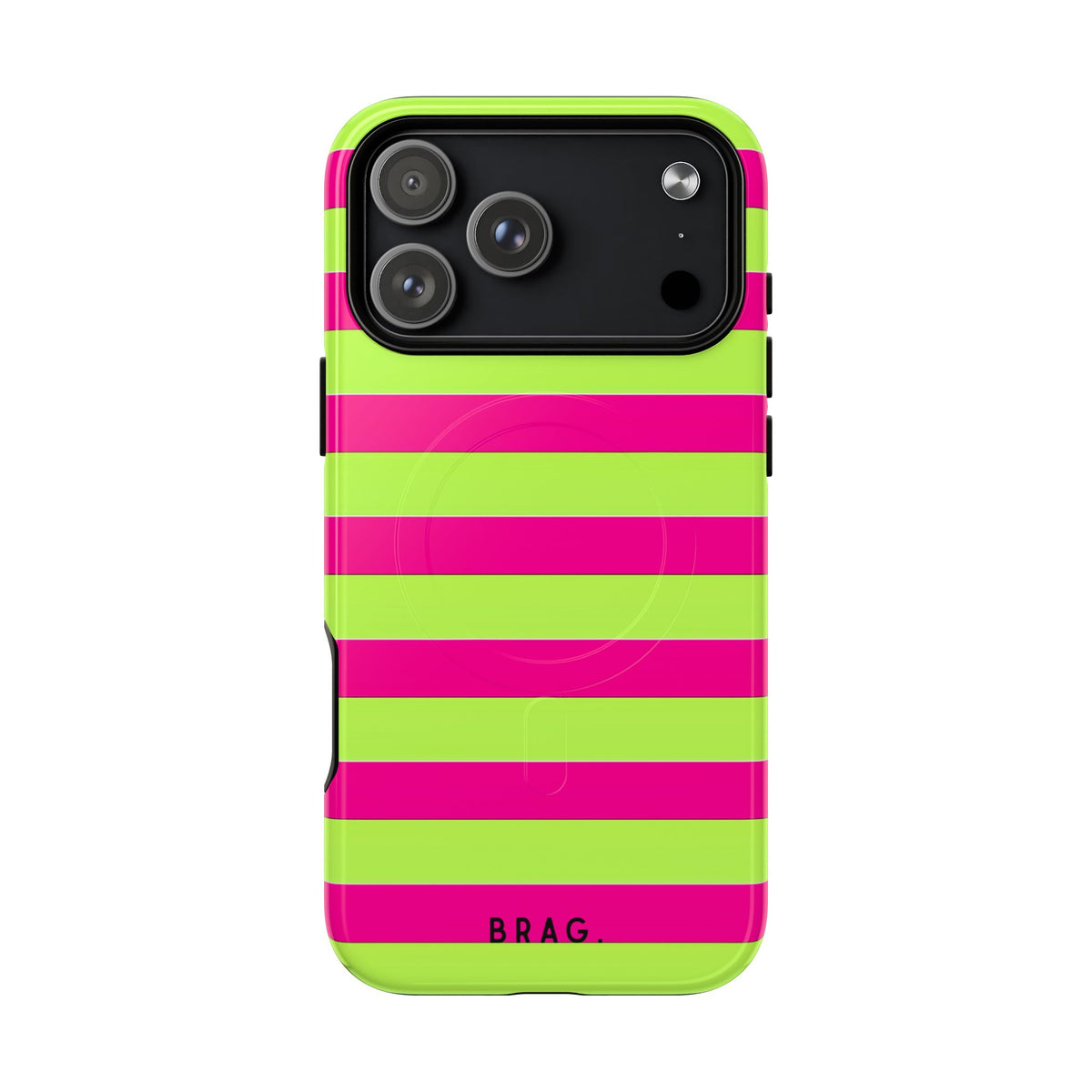 Electric Lime MagSafe Tough Phone Case — Magnetic Protective Cover