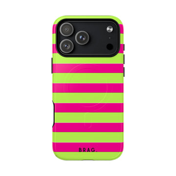 Electric Lime MagSafe Tough Phone Case — Magnetic Protective Cover