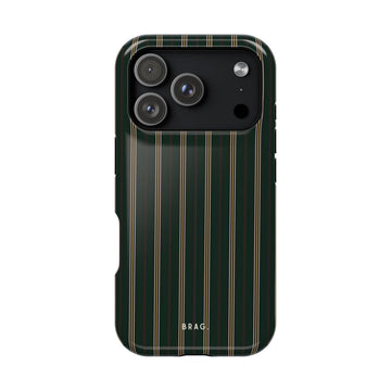 Vintage Pinstripe Magnetic Impact-Resistant Phone Case