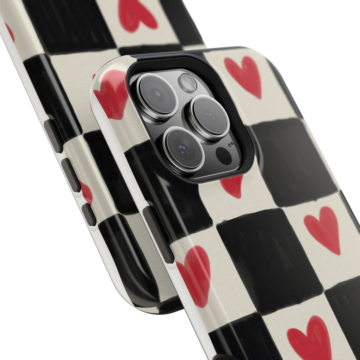 Heart Check Magnetic Impact-Resistant Phone Case