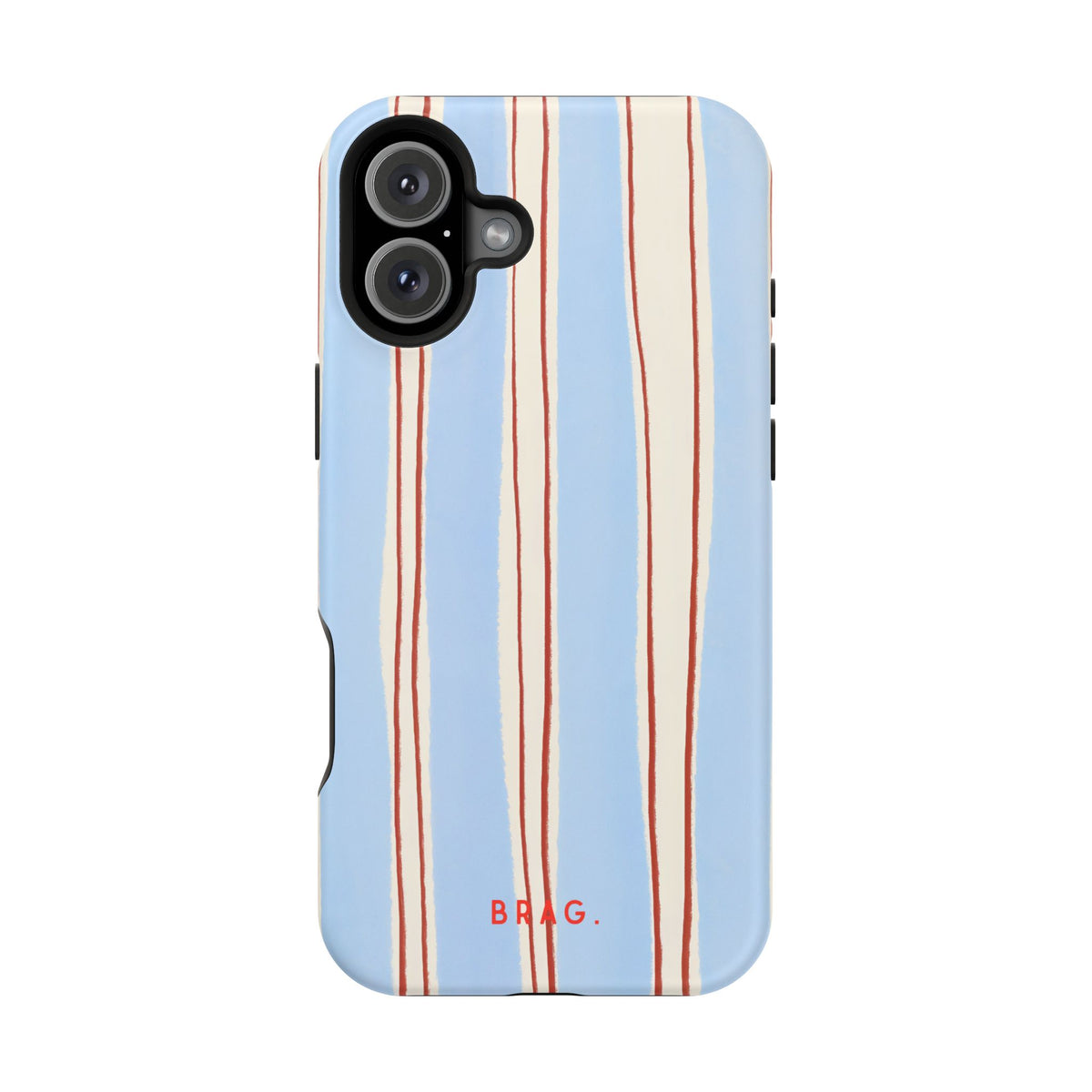 Blue Linen Magnetic Impact-Resistant Phone Case