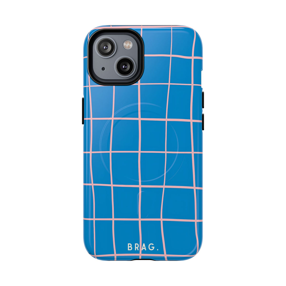 Coastal Grid MagSafe Tough Phone Case — Magnetic Protective Cover