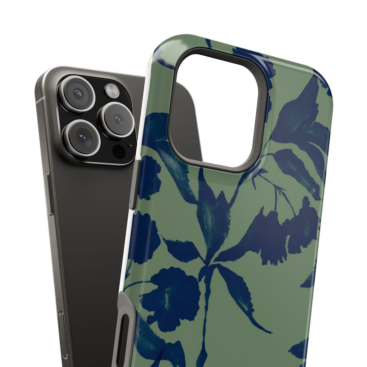 Sage Bloom Magnetic Impact-Resistant Phone Case