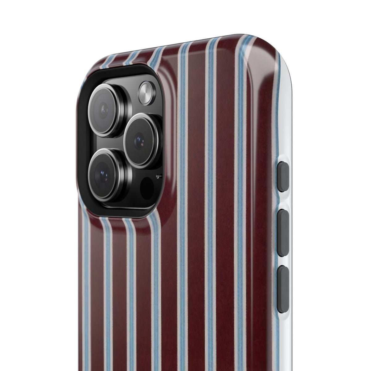 Maroon Lines Magnetic Impact-Resistant Phone Case