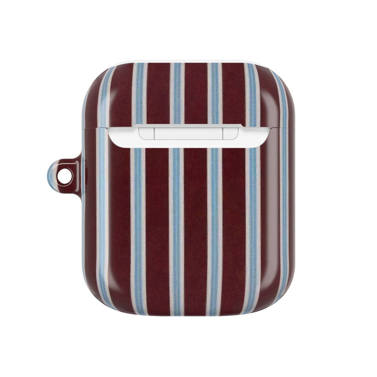 Maroon Lines AirPod Case – Slim Protective Charging Case