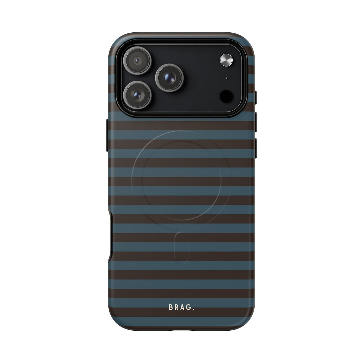 Seaside Stripe MagSafe Tough Phone Case — Magnetic Protective Cover