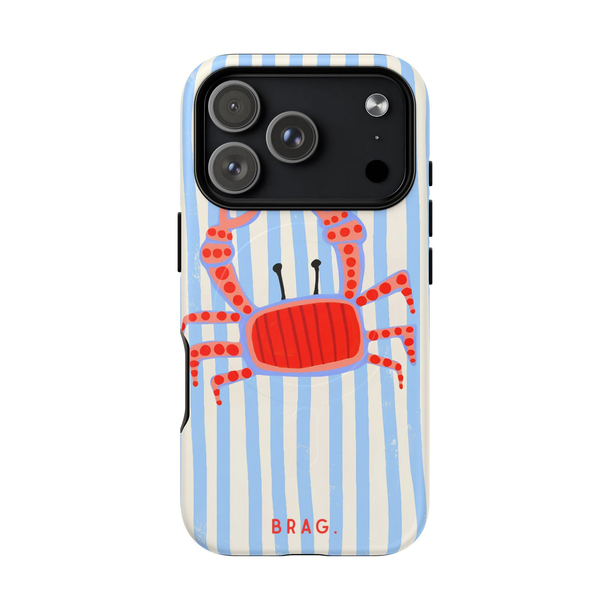Azure Crab MagSafe Tough Phone Case — Magnetic Protective Cover