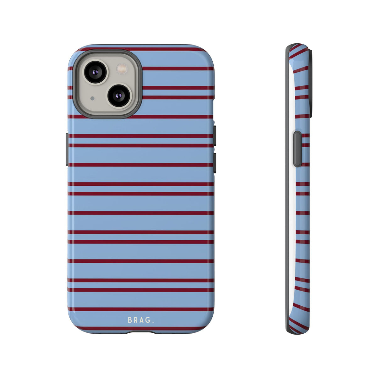 Nautical Stripe Tough Phone Case – Shockproof Protective iPhone Cover