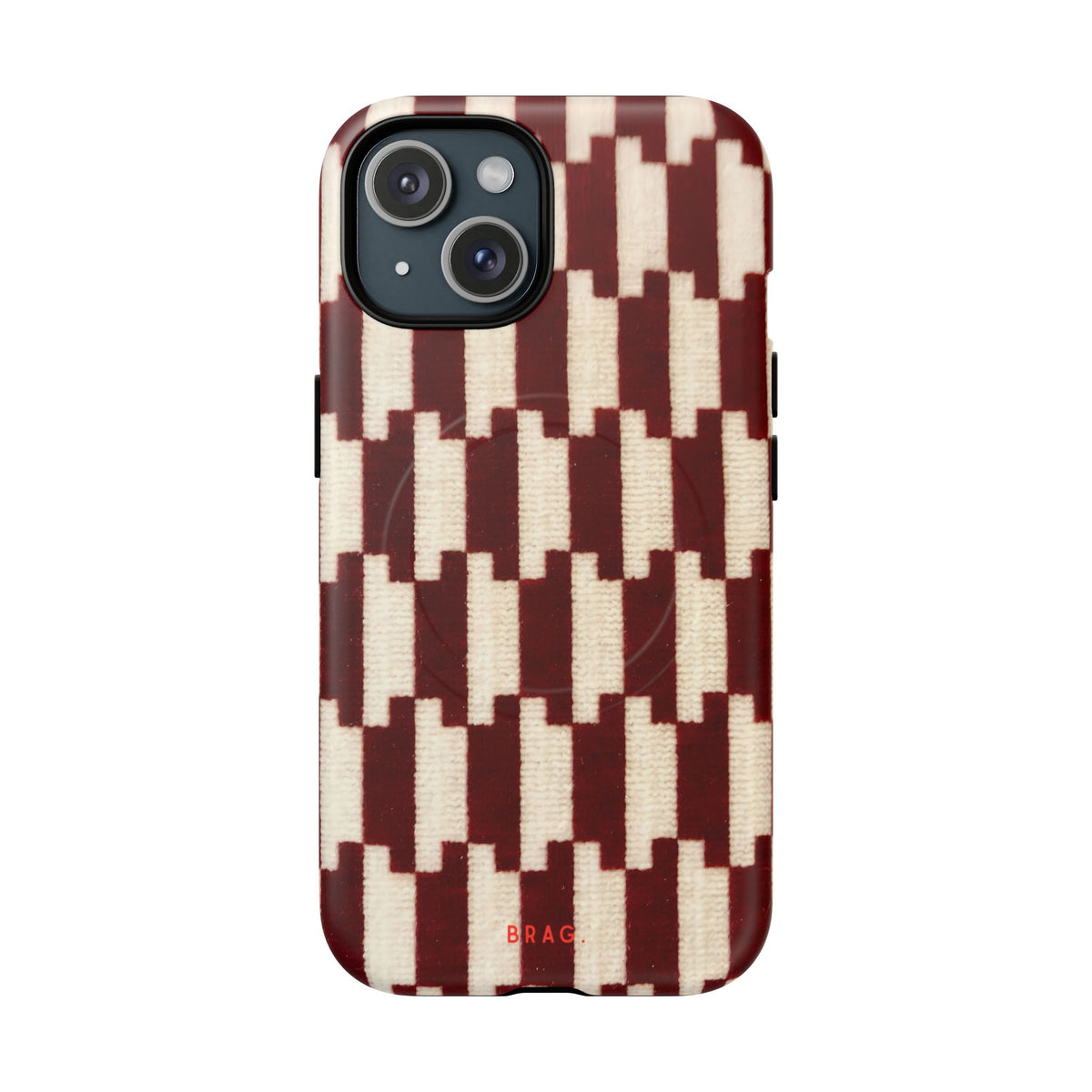 Wine & Cream MagSafe Tough Phone Case — Magnetic Protective Cover