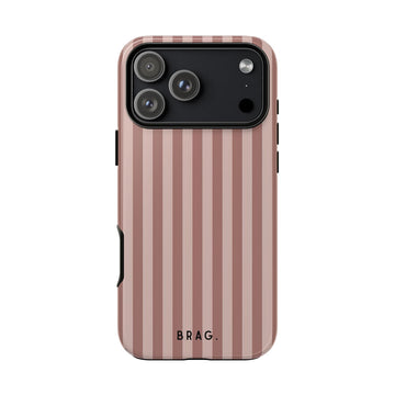 Sugar Stripe Tough Phone Case – Shockproof Protective iPhone Cover