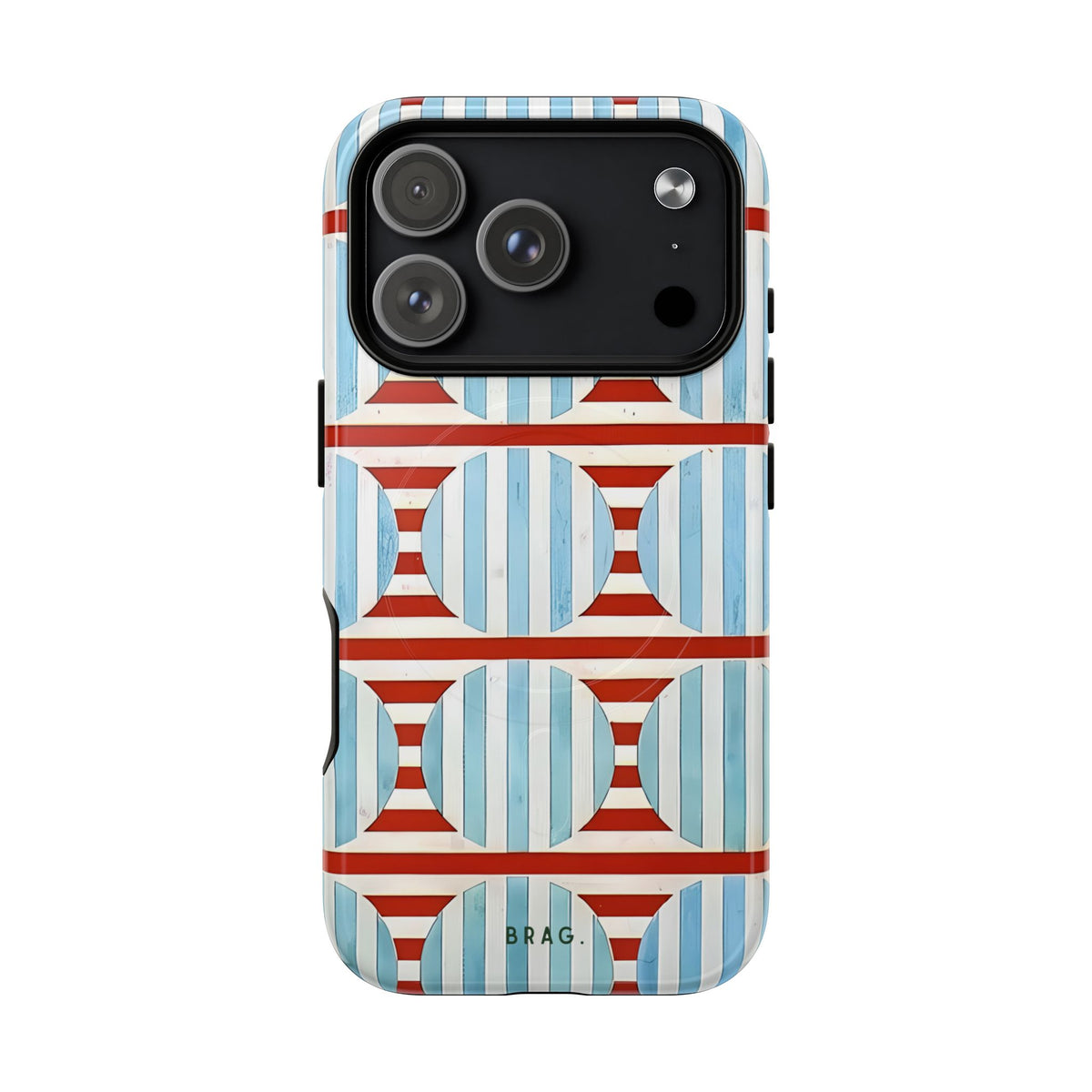 Riviera Stripe MagSafe Tough Phone Case — Magnetic Protective Cover