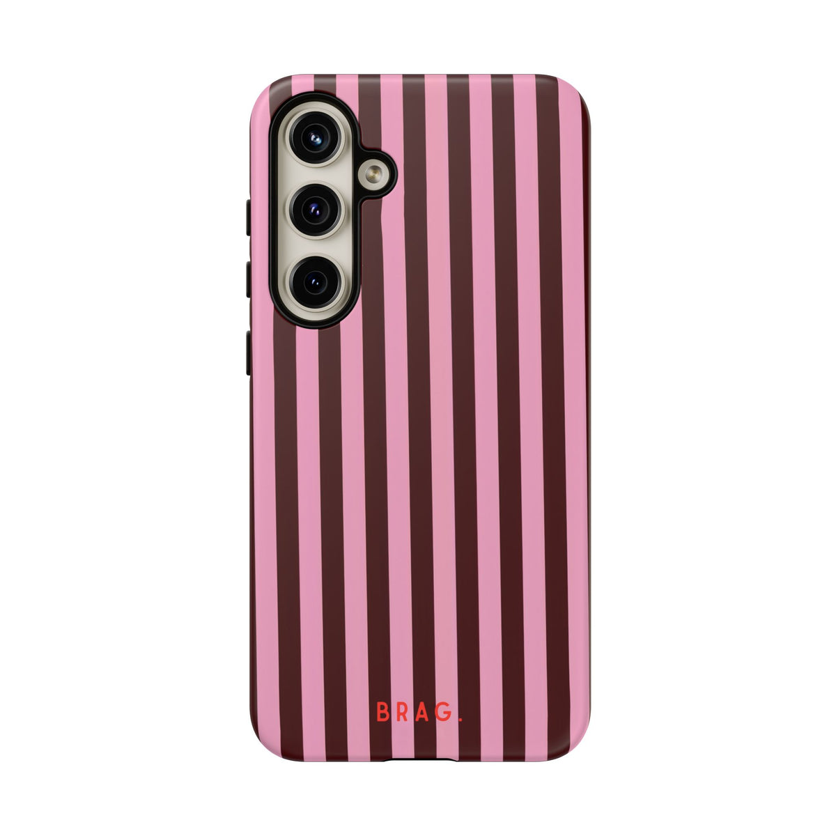 Candy Stripe Tough Phone Case – Shockproof Protective iPhone Cover