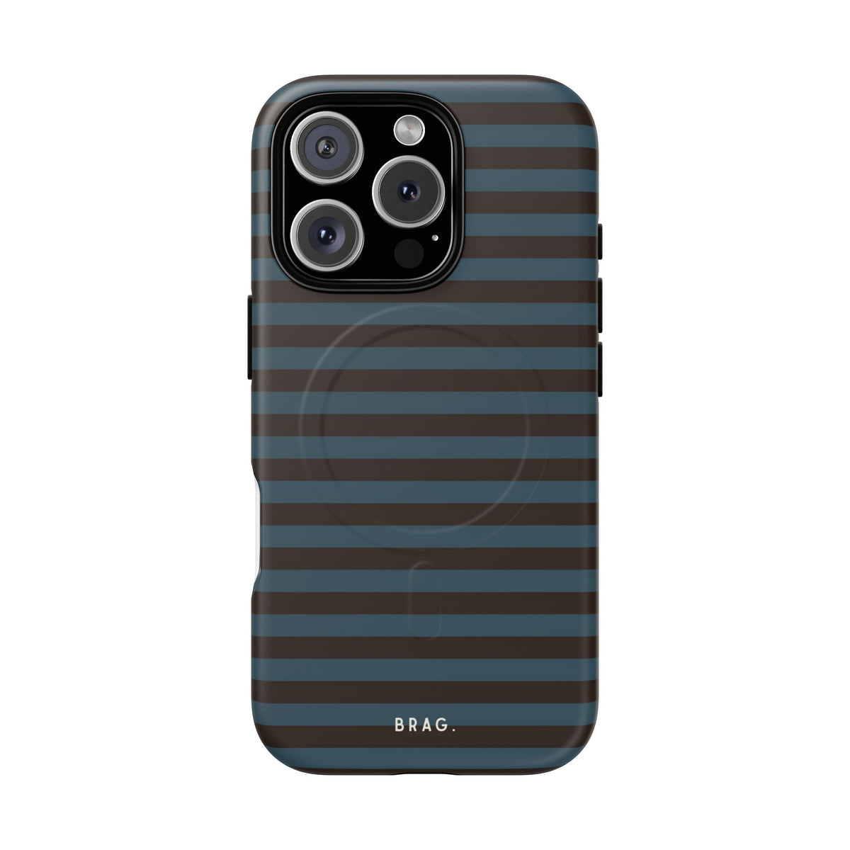 Seaside Stripe MagSafe Tough Phone Case — Magnetic Protective Cover