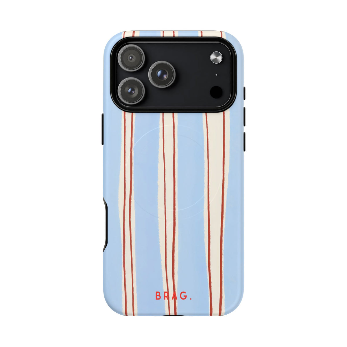 Blue Linen MagSafe Tough Phone Case — Magnetic Protective Cover