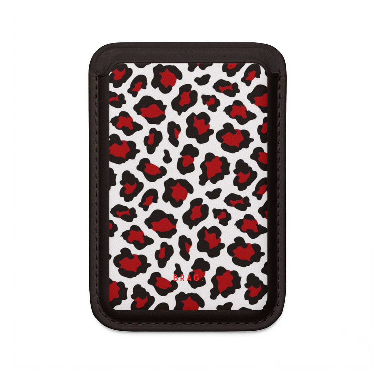 Leopard Kiss MagSafe Vegan Wallet — Slim Phone Card Holder