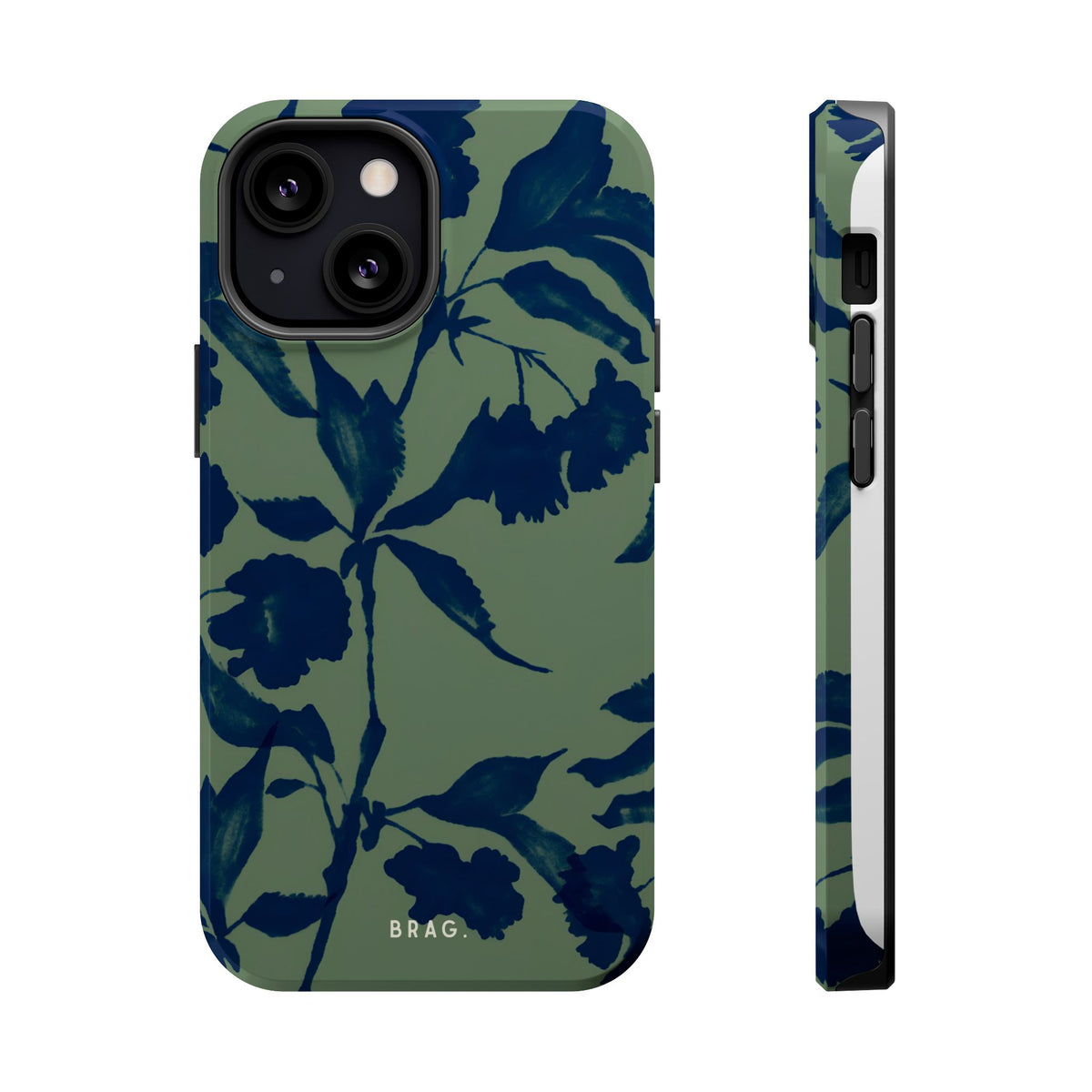 Sage Bloom Magnetic Impact-Resistant Phone Case