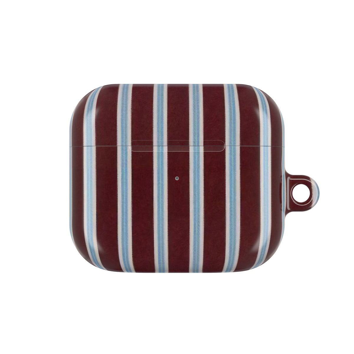 Maroon Lines AirPod Case – Slim Protective Charging Case