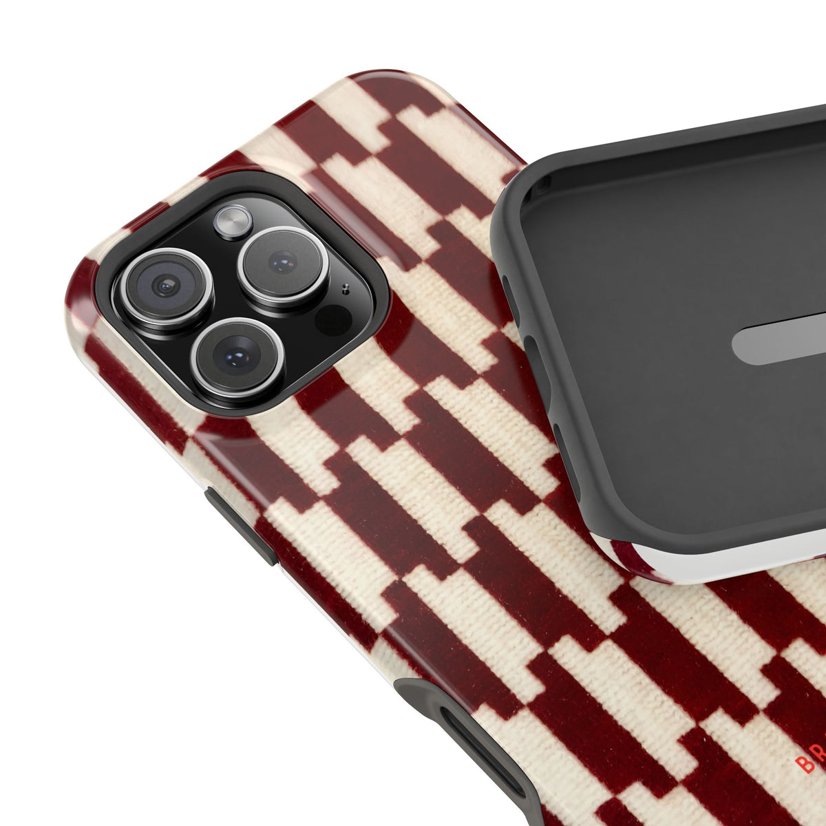 Wine & Cream Magnetic Impact-Resistant Phone Case