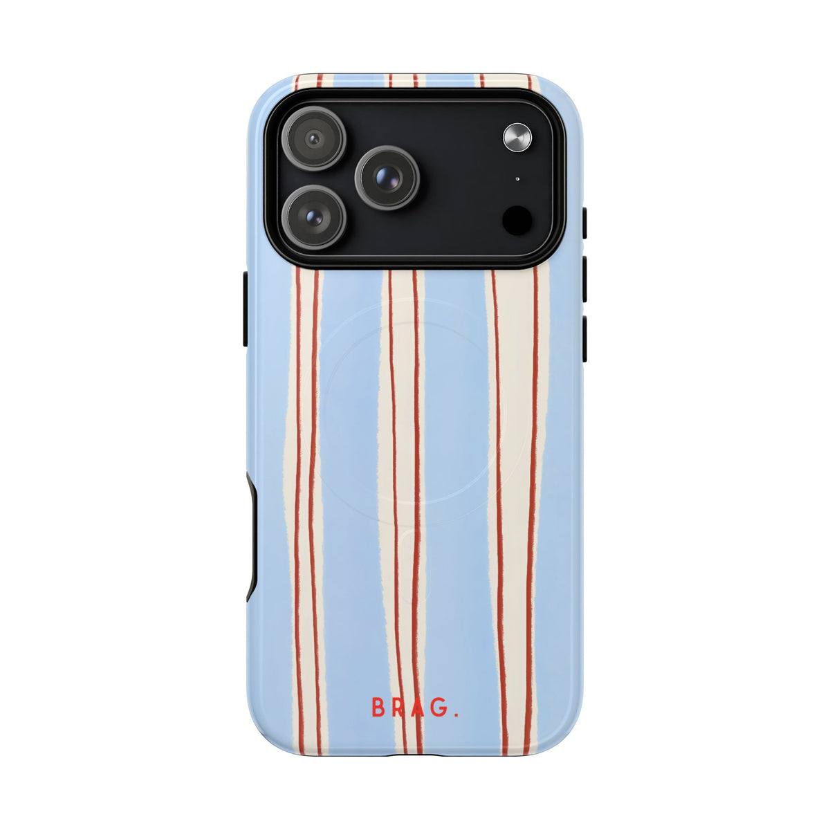 Blue Linen MagSafe Tough Phone Case — Magnetic Protective Cover
