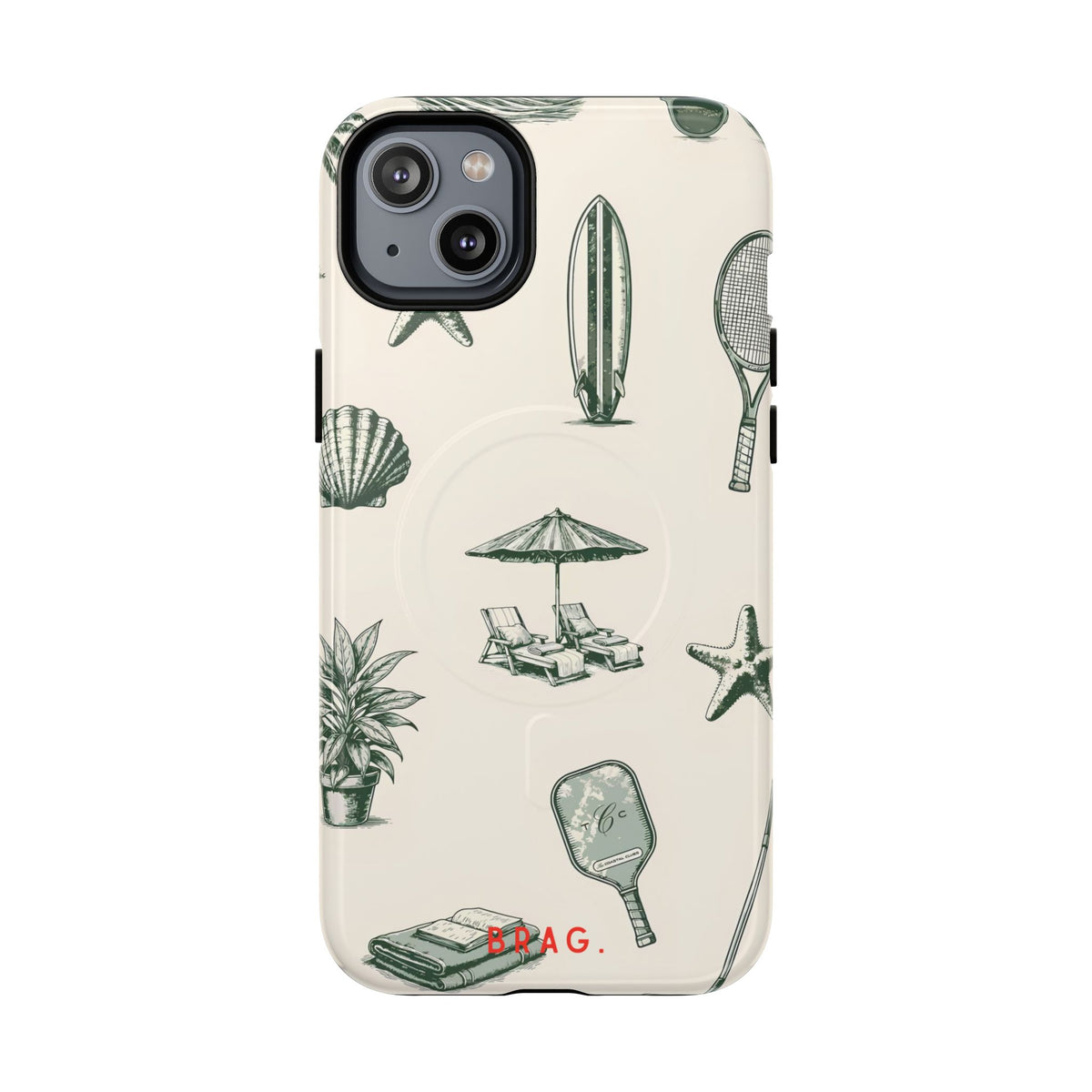 Beach Club MagSafe Tough Phone Case — Magnetic Protective Cover