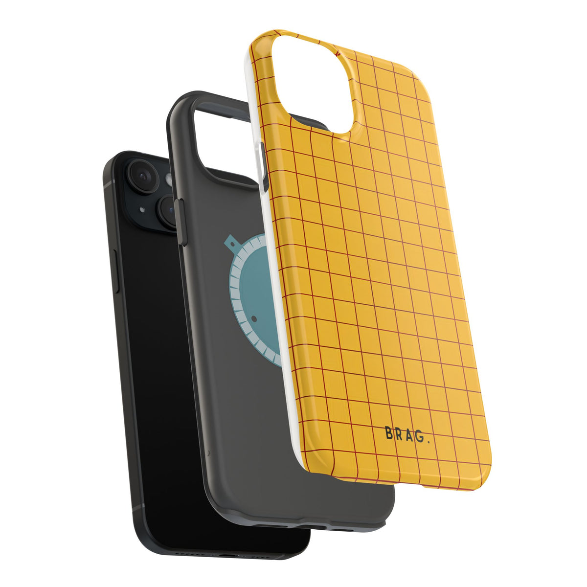 Cheese Grid Magnetic Impact-Resistant Phone Case