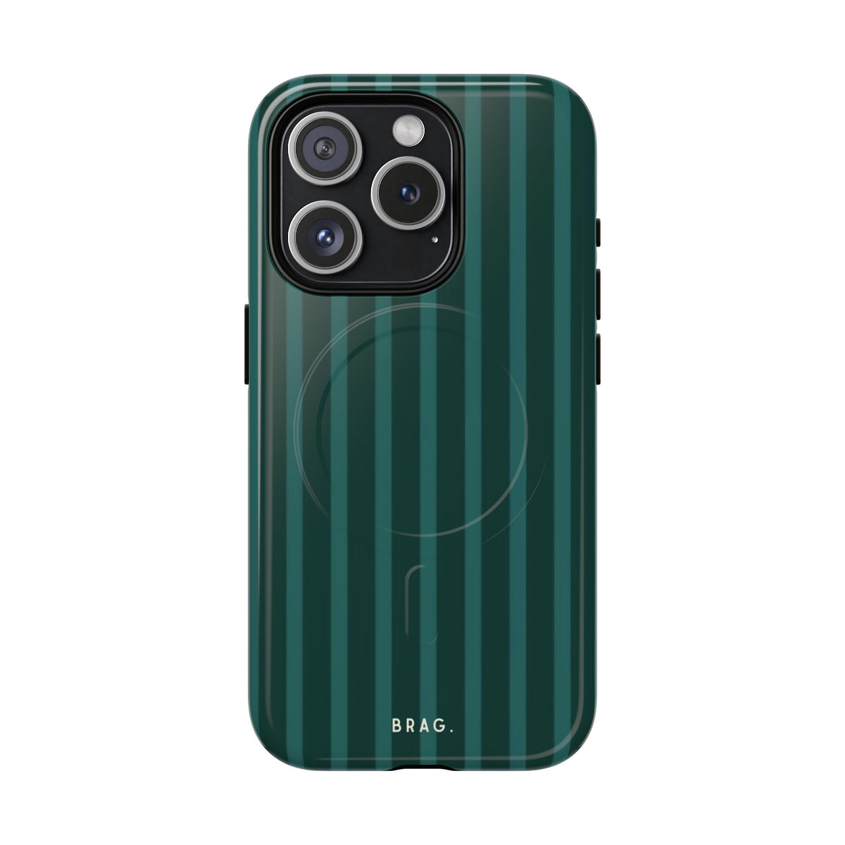 Forest Stripe MagSafe Tough Phone Case — Magnetic Protective Cover