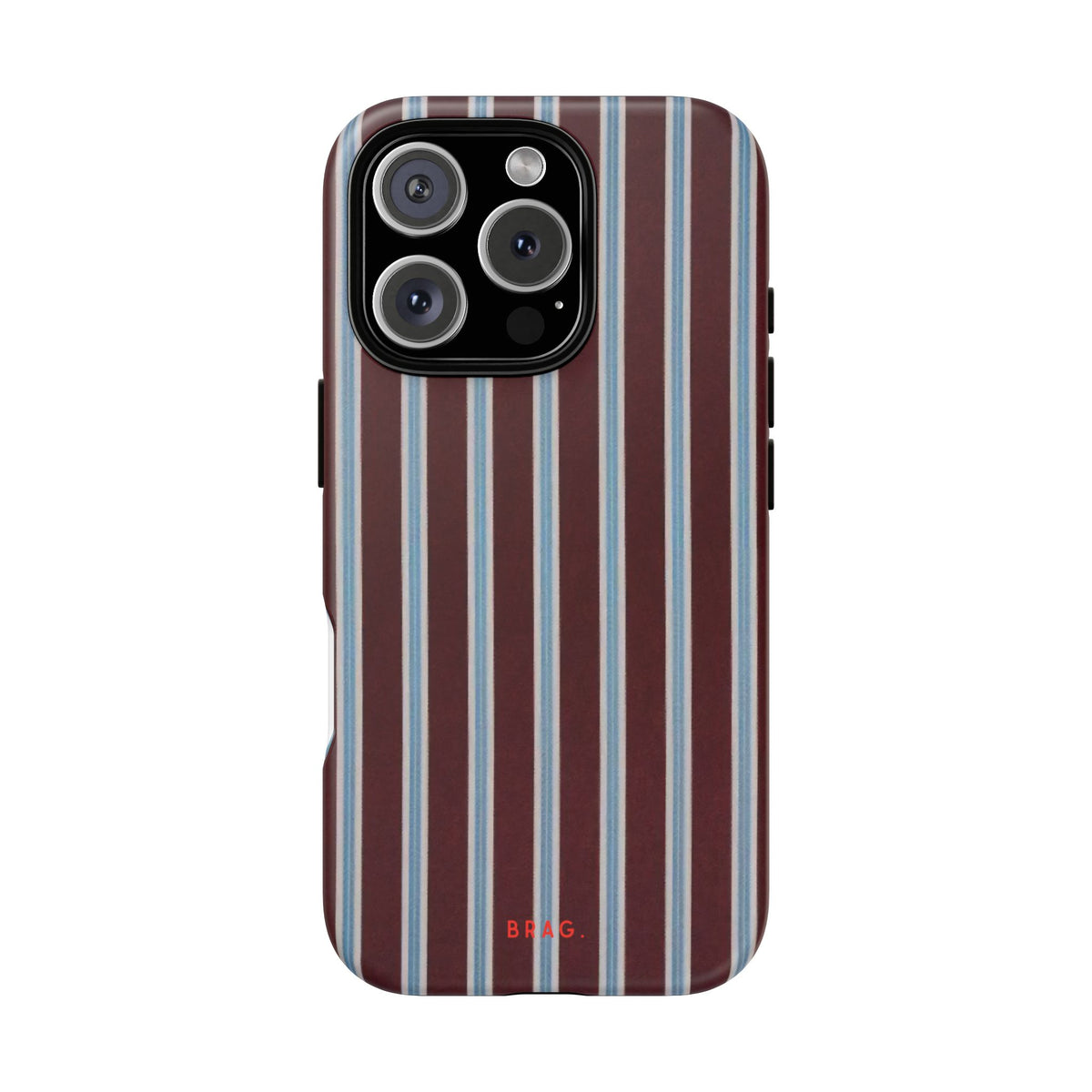 Maroon Lines Tough Phone Case – Shockproof Protective iPhone Cover
