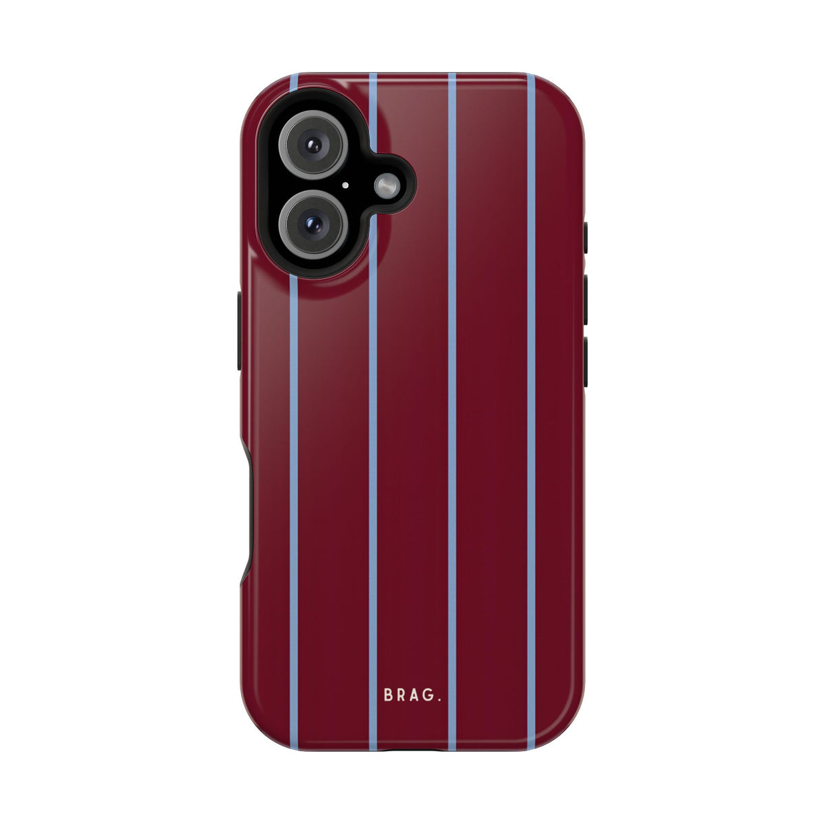 Bordeaux Stripe Magnetic Impact-Resistant Phone Case