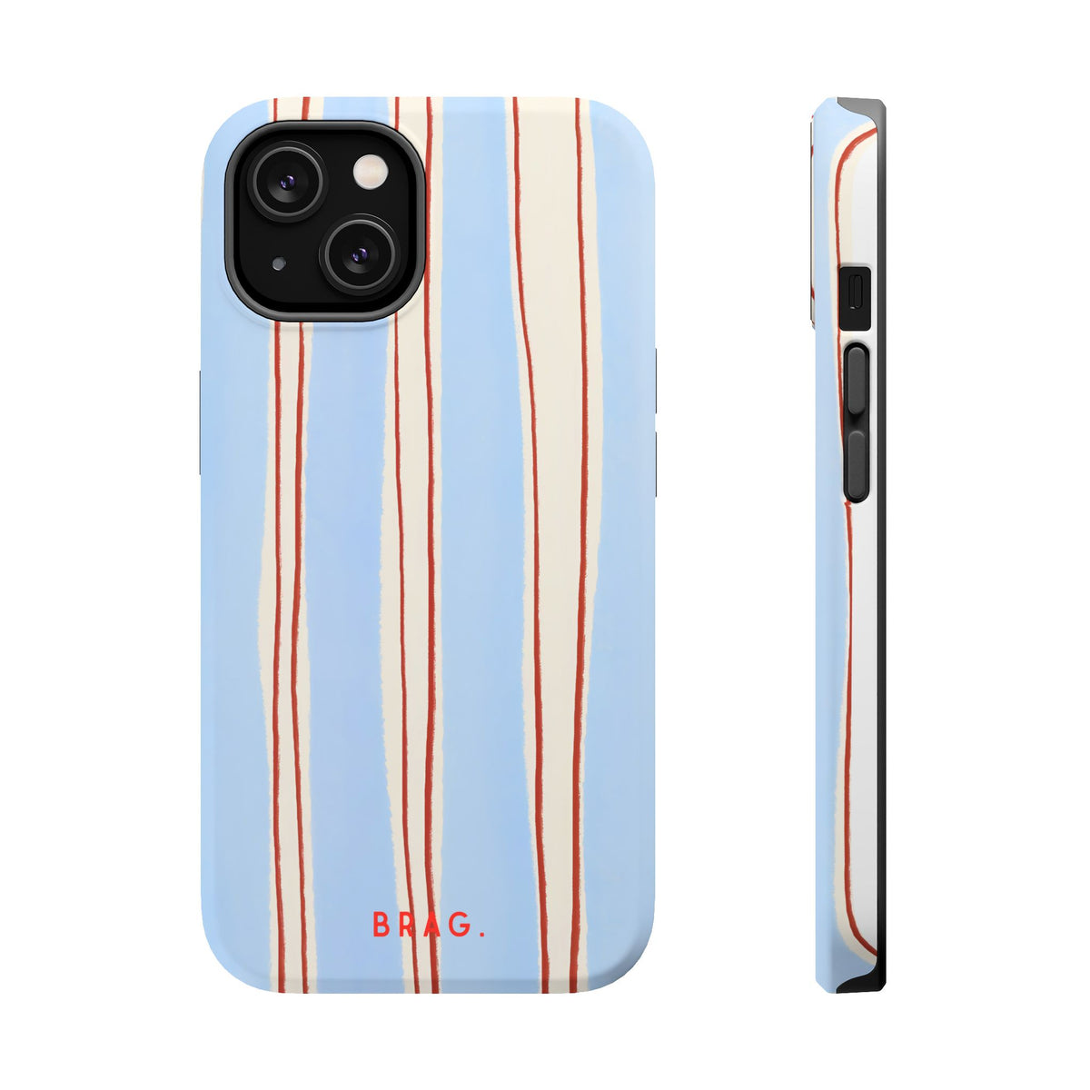 Blue Linen Magnetic Impact-Resistant Phone Case