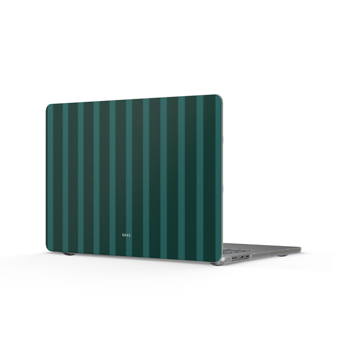 Forest Stripe Matte MacBook Case — Slim Protective Laptop Cover