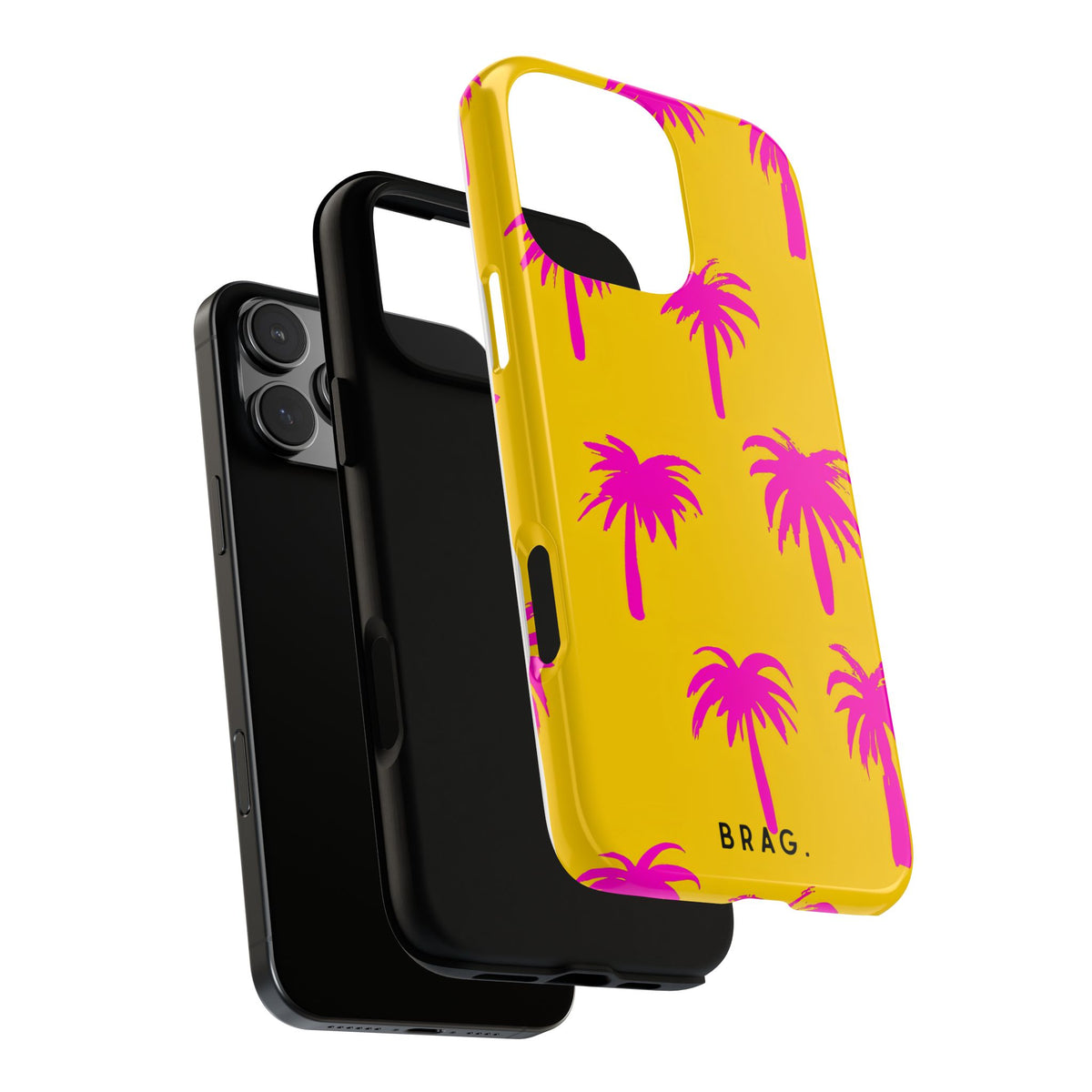 Pink Palms Tough Phone Case – Shockproof Protective iPhone Cover