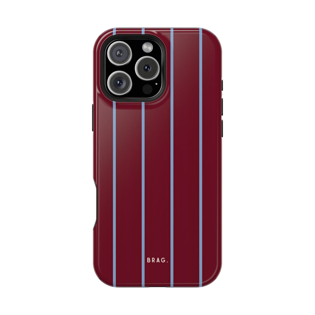 Bordeaux Stripe Magnetic Impact-Resistant Phone Case