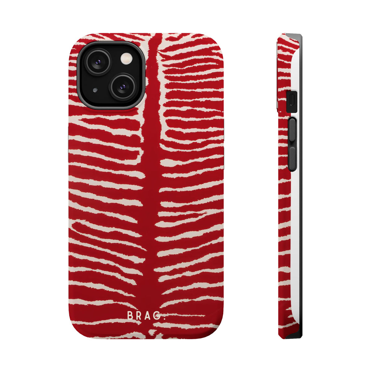 Striped Heat Magnetic Impact-Resistant Phone Case