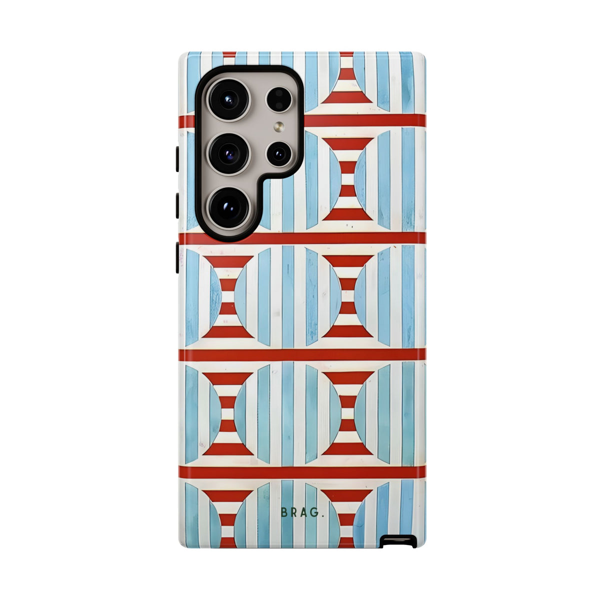 Riviera Stripe Tough Phone Case – Shockproof Protective iPhone Cover