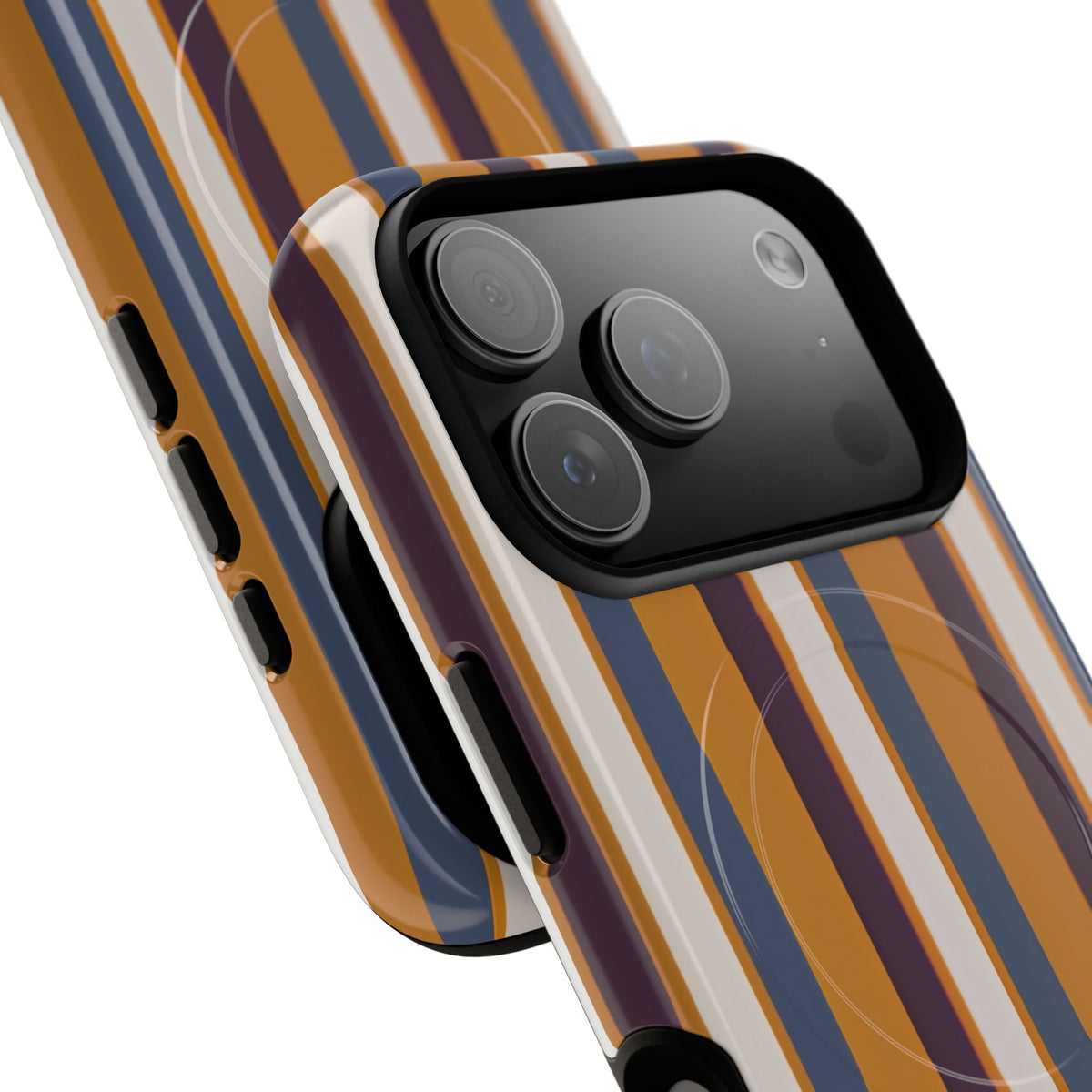 Sunset Stripe MagSafe Tough Phone Case — Magnetic Protective Cover