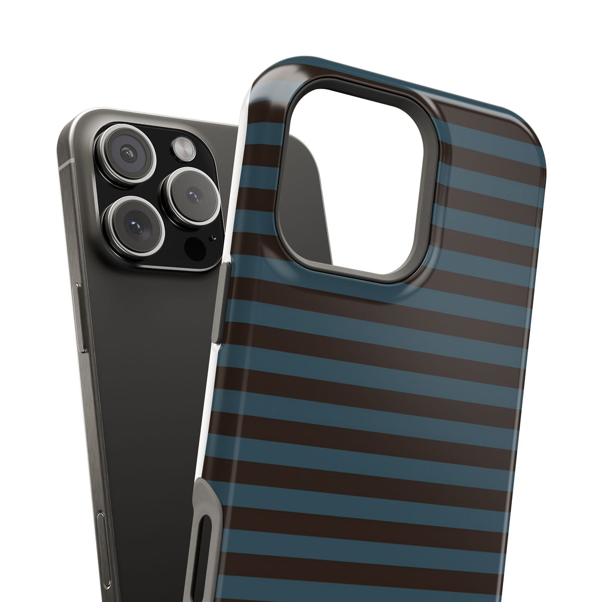 Seaside Stripe Magnetic Impact-Resistant Phone Case