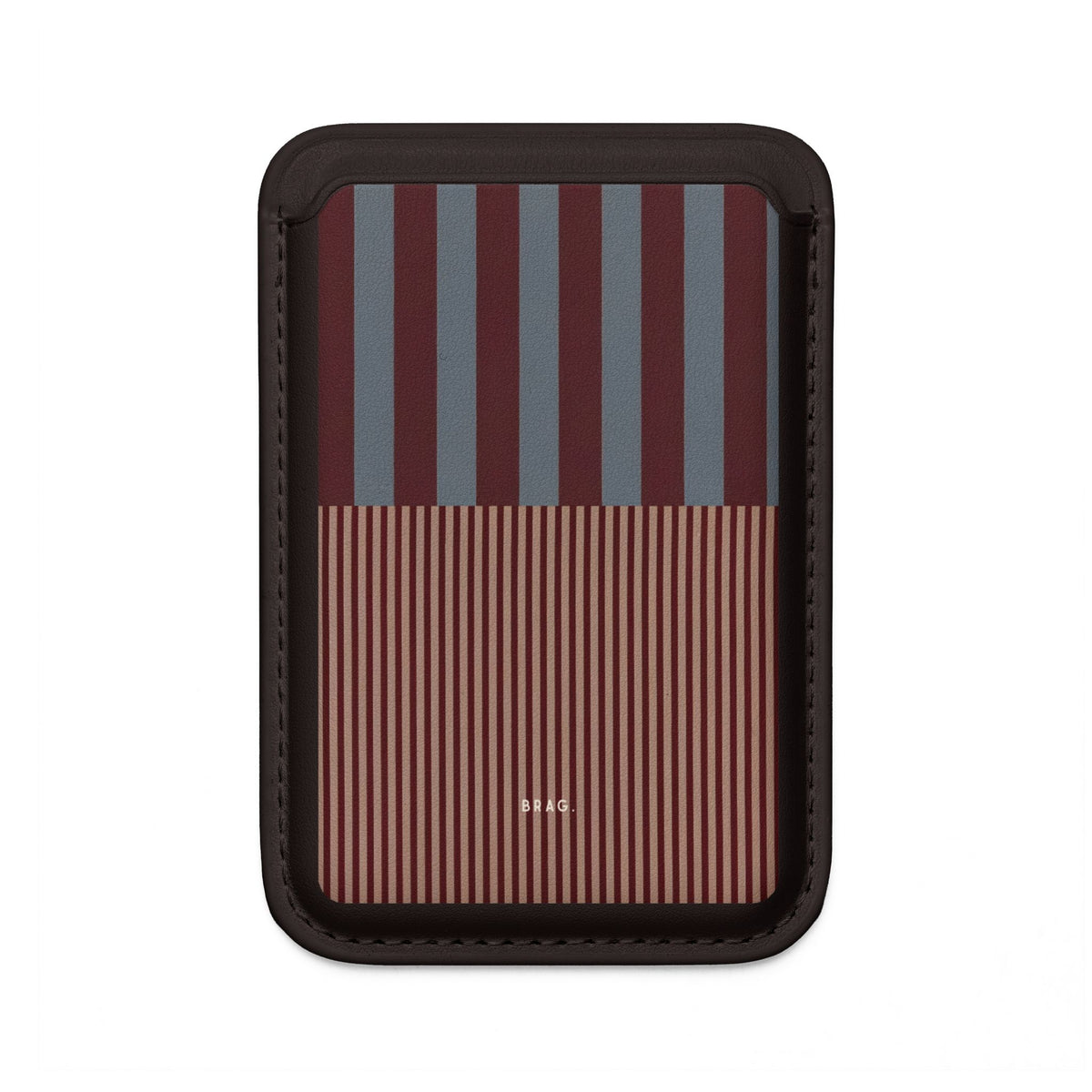 Candy Stripe MagSafe Vegan Wallet — Slim Phone Card Holder