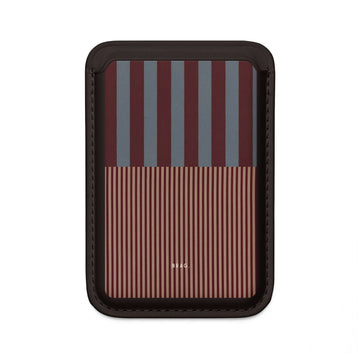 Candy Stripe MagSafe Vegan Wallet — Slim Phone Card Holder