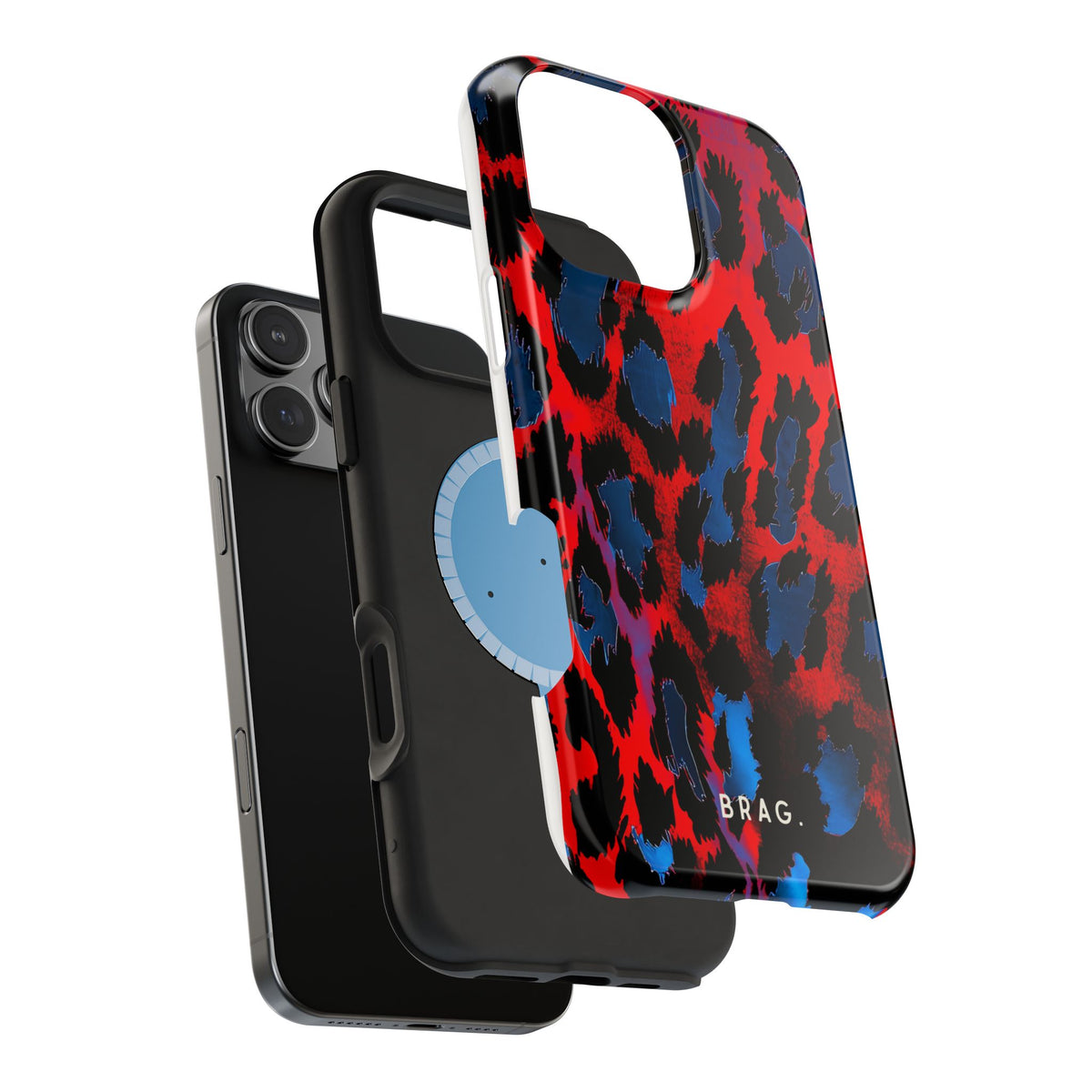 Blue Heat Magnetic Impact-Resistant Phone Case