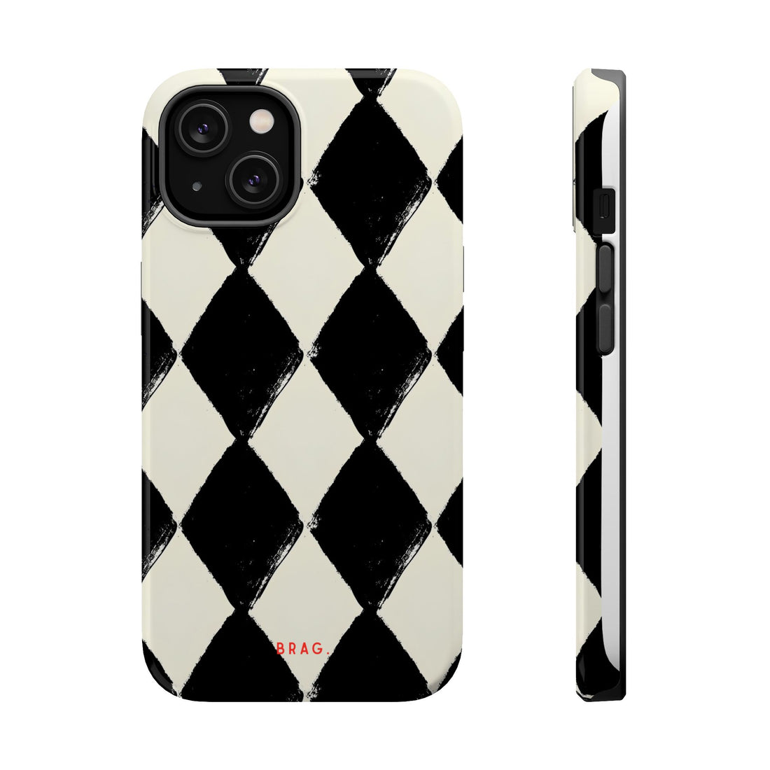 Ivory Harlequin Magnetic Impact-Resistant Phone Case
